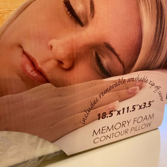 Memory Foam Contour Pillow - Cream - Picture 2 of 3